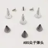 DIY handcrafted decorative buckles with ABS punk pointed nails and bullet heads, plastic rivets Item Picture